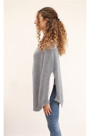 Mantella in lana grigia da donna Art Tricot | PONCHOMAGLIAGRIGIO